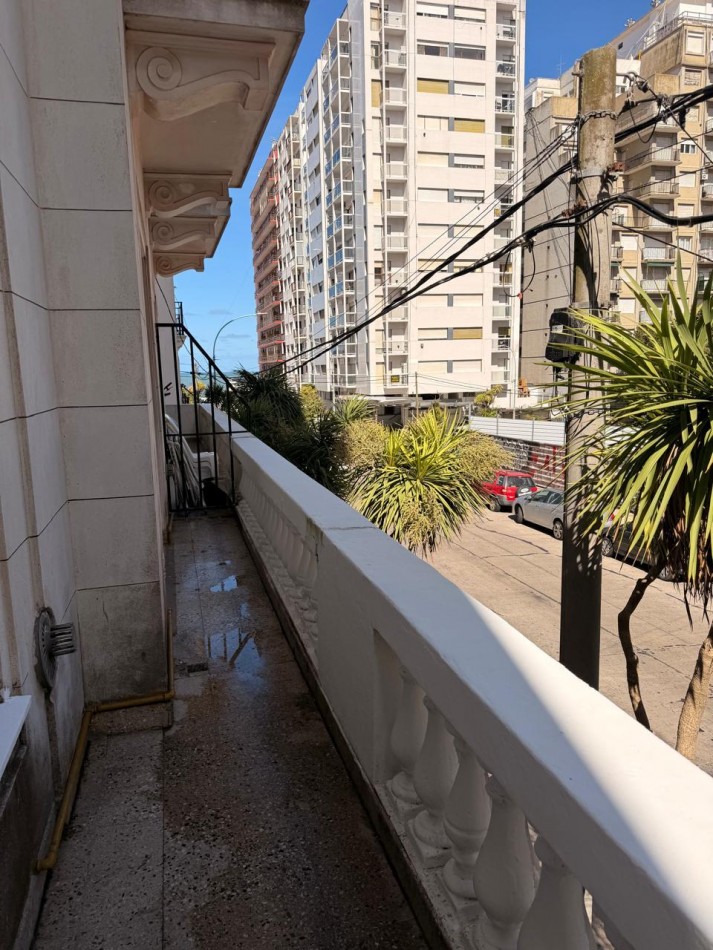 ALQUILER 2 AMBIENTES | BALCON CON VISTA LATERAL AL MAR